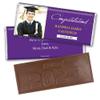 12ct Personalized Graduation Party Favors Engraved Chocolate Bars with Photo - Congrats (12 Count) - Purple view 1