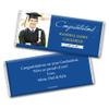 12ct Personalized Graduation Party Favors Engraved Chocolate Bars with Photo - Congrats (12 Count) - Blue Class of 2025 view 2