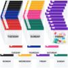 70 Pcs Weekly Pill Pouch Bags Zippered Reusable Medicine Organizer Set Self Sealing Medicine Organizer Travel Plastic Pill Bags with Slide Lock for Small Items Storage(Colored) view 1