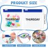 70 Pcs Weekly Pill Pouch Bags Zippered Reusable Medicine Organizer Set Self Sealing Medicine Organizer Travel Plastic Pill Bags with Slide Lock for Small Items Storage(Colored) view 2
