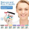 70 Pcs Weekly Pill Pouch Bags Zippered Reusable Medicine Organizer Set Self Sealing Medicine Organizer Travel Plastic Pill Bags with Slide Lock for Small Items Storage(Colored) view 3
