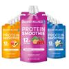 Designer Wellness Protein Smoothie, Real Fruit, 12g Protein, Low Carb, Zero Added Sugar, Gluten-Free, Non-GMO, No Artificial Colors or Flavors, Super Fruits Variety Pack, 12 Count view 1