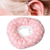 Piercing Pillow for Ear Pain, Round Ear Piercing Pillow Cute Bunny Print Side Sleeping Pillow with Ear Hole for Side Sleepers 29cm () view 2