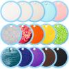 Haull 15 Set Sensory Mats Assorted Textured Sensory Floor Tiles Room Wall Panel Sensory Exercise Tactile Toy for Autistic Children Kids Baby Toddler Fidgeting Activity(Round,5.91 Inch) view 1