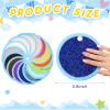 Haull 15 Set Sensory Mats Assorted Textured Sensory Floor Tiles Room Wall Panel Sensory Exercise Tactile Toy for Autistic Children Kids Baby Toddler Fidgeting Activity(Round,5.91 Inch) view 2