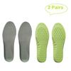 2 Pairs Honeycomb Elastic Shock Absorbing Shoe Insoles Breathable Sneaker Inserts Sports Shoe Insole Replacement Insoles for Men Women Kids (kids3-4.5 / women4-6.5) view 2