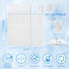 Dry Ice Packs for Shipping, 10 Sheets,240Cells, Dry Ice Packs for Coolers, Lunch Boxes, Shipping Cold Packs Long Lasting, Reusable Gel Freezer Pack Ice Blanket for Cooler, Cut to Any Size view 3