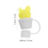 6 Pcs Straw Covers Silicone Straw Caps Lids for Home Office view 4