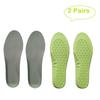 2 Pairs Honeycomb Elastic Shock Absorbing Shoe Insoles Breathable Sneaker Inserts Sports Shoe Insole Replacement Insoles for Men Women Kids (women9-10/ men7-9.5) view 2