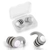 Swimming Ear Plugs, Ear Plugs for Sleeping Noise Cancelling Soft Reusable Waterproof Ear Plugs Silicone Noise Reduction Earplug for Adults Swimming Surfing Showering for Quiet Studying (Grey) view 1