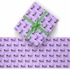 InterestPrint Custom Graduation Wrapping Paper Black Glitter Hat Text Purple Customized Name Gift Wrapping Paper,Gift Wrap Roll for Daughter Son on Graduation Day view 2