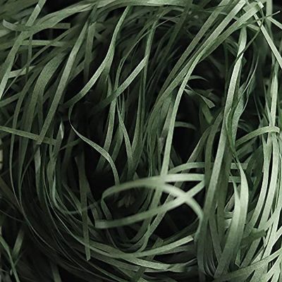 Shredded Crinkle Paper Raffia Filler DIY Wedding Party Gift Box Candy Material Packaging Filler 100g (Color : 36 Army Green, Size : 100g)