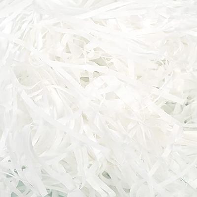 Shredded Crinkle Paper Raffia Filler DIY Wedding Party Gift Box Candy Material Packaging Filler 100g (Color : 22 Lvory RaffiaPaper, Size : 100g)