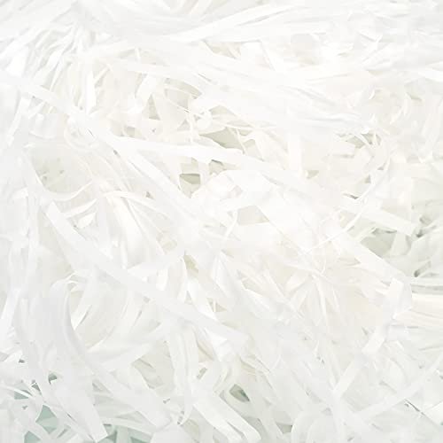Shredded Crinkle Paper Raffia Filler DIY Wedding Party Gift Box Candy Material Packaging Filler 100g (Color : 22 Lvory RaffiaPaper, Size : 100g)