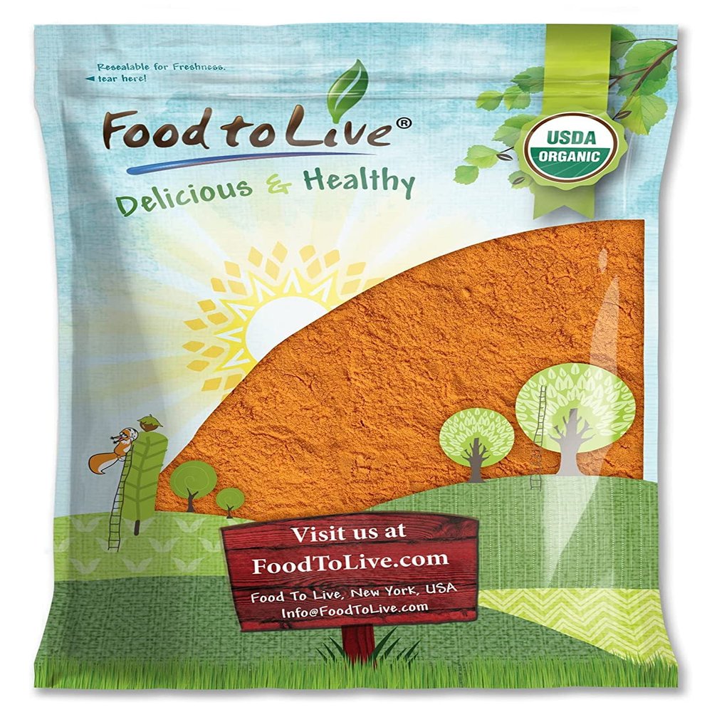 Food to Live Organic Goji Berry Juice Powder, 6 Pounds  Non-GMO, Kosher, Raw, Vegan, Bulk, Contains Maltodextrin