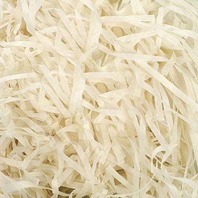 Shredded Crinkle Paper Raffia Filler DIY Wedding Party Gift Box Candy Material Packaging Filler 100g (Color : 25 Wood Yellow, Size : 100g)