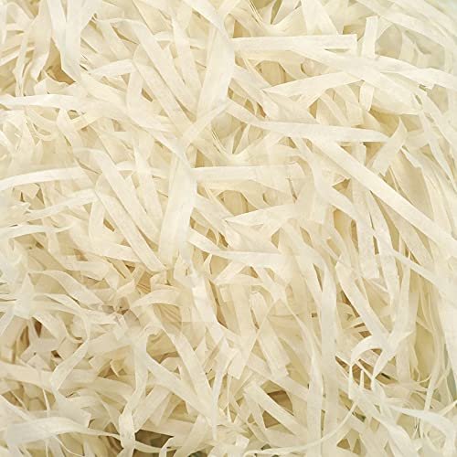 Shredded Crinkle Paper Raffia Filler DIY Wedding Party Gift Box Candy Material Packaging Filler 100g (Color : 25 Wood Yellow, Size : 100g)