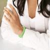 2 Pack Light Green Silicone Bracelets - Light Green Rubber Colored Wristbands for Celiac Disease, STD, & Human Papilloma Virus view 3