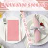 Glenmal 100 Pcs Paper Disposable Napkins 2 Ply Dinner Guest Cocktail Napkins Hand Towels for Wedding Spring Birthday Party Bridal Anniversary Reception, 13 x 16 Inches (Multiple Pink) view 4