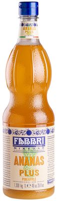 Fabbri Premium Flavoring Syrup, Pineapple, New Enhanced Flavor, All Natural, Made in Italy, 33.8 Ounce (1 Liter)