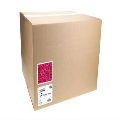 Essentials by Leisure Arts Crinkle Shred Box, Pink, 10lbs Shredded Paper Filler, Crinkle Cut Paper Shred Filler, Box Filler, Shredded Paper for Gift Box, Paper Crinkle Filler, Box Filling