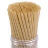 HANSGO Sugarcane Straws, 200PCS Drink Straws Disposable for Hot Cold Drinks, Coffee, Cocktail, Juice Home Favor, The Beach Party, Natural Brown view 1
