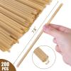 HANSGO Sugarcane Straws, 200PCS Drink Straws Disposable for Hot Cold Drinks, Coffee, Cocktail, Juice Home Favor, The Beach Party, Natural Brown view 2