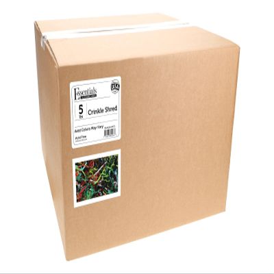 Essentials by Leisure Arts Crinkle Shred Box, Assorted, 5lbs Shredded Paper Filler, Crinkle Cut Paper Shred Filler, Box Filler, Shredded Paper for Gift Box, Paper Crinkle Filler, Box Filling