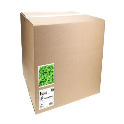 Essentials by Leisure Arts Crinkle Shred Box, Lime, 10lbs Shredded Paper Filler, Crinkle Cut Paper Shred Filler, Box Filler, Shredded Paper for Gift Box, Paper Crinkle Filler, Box Filling