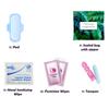 Green Fern Style Menstrual Kit All-in-One 50 Pack | Convenience on The Go | Period Kit Pack for Travelling, Tweens & Teenagers or just When Youre Out | Individually Wrapped Feminine Hygiene Product view 2