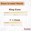 Kashmir Pre Rolled Cones King Size 108mm  50 Pack Unbleached Natural Fiber Cones with W-Shaped Tips  Slow Burn Rolling Papers for Smooth, Even Smoke  Easy Fill, Premium Pre Rolls view 2