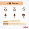 Kashmir Pre Rolled Cones 1 1/4 Size  50 Pack Unbleached Rolling Papers with W-Shaped Tips  Natural Fiber Cones  Slow Burn, Easy Fill, Even Smoke  79mm view 2