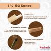 Kashmir Pre Rolled Cones 1 1/4 Size  50 Pack Unbleached Rolling Papers with W-Shaped Tips  Natural Fiber Cones  Slow Burn, Easy Fill, Even Smoke  79mm view 3