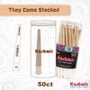 Kashmir Pre Rolled Cones 1 1/4 Size  50 Pack Unbleached Rolling Papers with W-Shaped Tips  Natural Fiber Cones  Slow Burn, Easy Fill, Even Smoke  79mm view 4