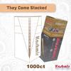 Kashmir Pre Rolled Cones King Size  1000 Pack Unbleached Rolling Papers with W-Shaped Tips  Natural Fiber Cones  Slow Burn, Easy Fill, Even Smoke  108mm Pre Rolls view 3