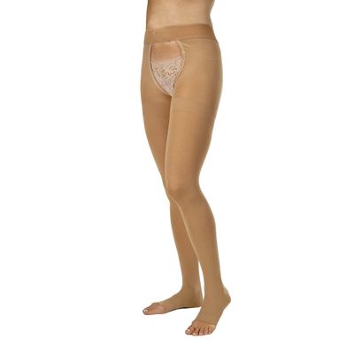 JOBST Relief Compression Stockings 30-40 mmHg Chap, Double, Open Toe, Beige - Choose Your Size
