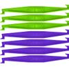 2 in 1 Outie Tool Aligner Remover for Invisible Braces | Easily and Safely Removes Top & Bottom Trays | 7 Count (3 Neon Green / 4 Midnight Individually Wrapped Singles)