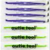 2 in 1 Outie Tool Aligner Remover for Invisible Braces | Easily and Safely Removes Top & Bottom Trays | 7 Count (3 Neon Green / 4 Midnight Individually Wrapped Singles) view 2