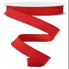 Craig Bachman 7/8" Diagonal Weave Ribbon: Red (10 Yards) Solid Red Gift Wrapping Holiday Wedding Prom Ribbon view 1