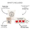 Friendsheep Wool Dryer Balls, Organic Reusable Fabric Softener Alternative for Laundry, Handmade, Fair Trade, Hypoallergenic, Eco-Friendly, Plastic-Free (3 Pack XL  Red Heart ) view 2