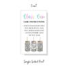 Libby Glass Can Care Instruction Cards | 50 pk | for Frosted Glass for Sublimation with Bamboo Lids 16 oz. SVG Wrap Care Instructions Packaging Client Cards Leopard view 3