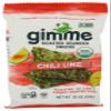 Gimme Seaweed Organic Premium Roasted Seaweed Snacks, Chili Lime, 10g Sharing Pack (Single) Keto, Vegan, Gluten-Free, Great Source of Omega3s and Iodine, Healthy On-The-Go Snack for Kids and Adults view 1