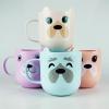 BENGUD Cute Cartoon toothbrushing Cup Home Plastic mouthwash Cup with Handle Couple Toothbrush Cup Washing Cup Anti-Drop Tooth Cup Blue view 2