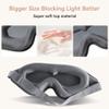 Sleep Mask for Men Women,Upgraded 3D Deep Contoured Eye Covers for Sleeping with Adjustable Strap,Block Out Light, Soft Comfort Eye Shade Cover for Travel Yoga Nap (1pcs, Grey) view 2