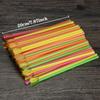 1200 Pieces Disposable Spoon Straws Plastic Colorful Long Milkshake Straws view 2