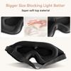 Sleep Mask for Men Women,Upgraded 3D Deep Contoured Eye Covers for Sleeping with Adjustable Strap,Block Out Light, Soft Comfort Eye Shade Cover for Travel Yoga Nap (2pcs, Black) view 2