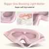 Sleep Mask for Men Women,Upgraded 3D Deep Contoured Eye Covers for Sleeping with Adjustable Strap,Block Out Light, Soft Comfort Eye Shade Cover for Travel Yoga Nap (2pcs, Pink) view 2