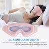 Sleep Mask for Men Women,Upgraded 3D Deep Contoured Eye Covers for Sleeping with Adjustable Strap,Block Out Light, Soft Comfort Eye Shade Cover for Travel Yoga Nap (2pcs, Pink) view 4