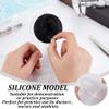 OLYCRAFT Black Left Ear Displays Model Silicone Ear Model Rubber Ear Silicone Flexible Ear Model with Acrylic Display Stands for Teaching Tools Jewelry Display Earrings Professional Piercings Practice view 3