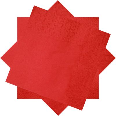 300 Count Red Cocktail Napkins,2-Ply Red Paper Napkins,Disposable Beverage Napkins for Bar,Weddings, Birthday,Party